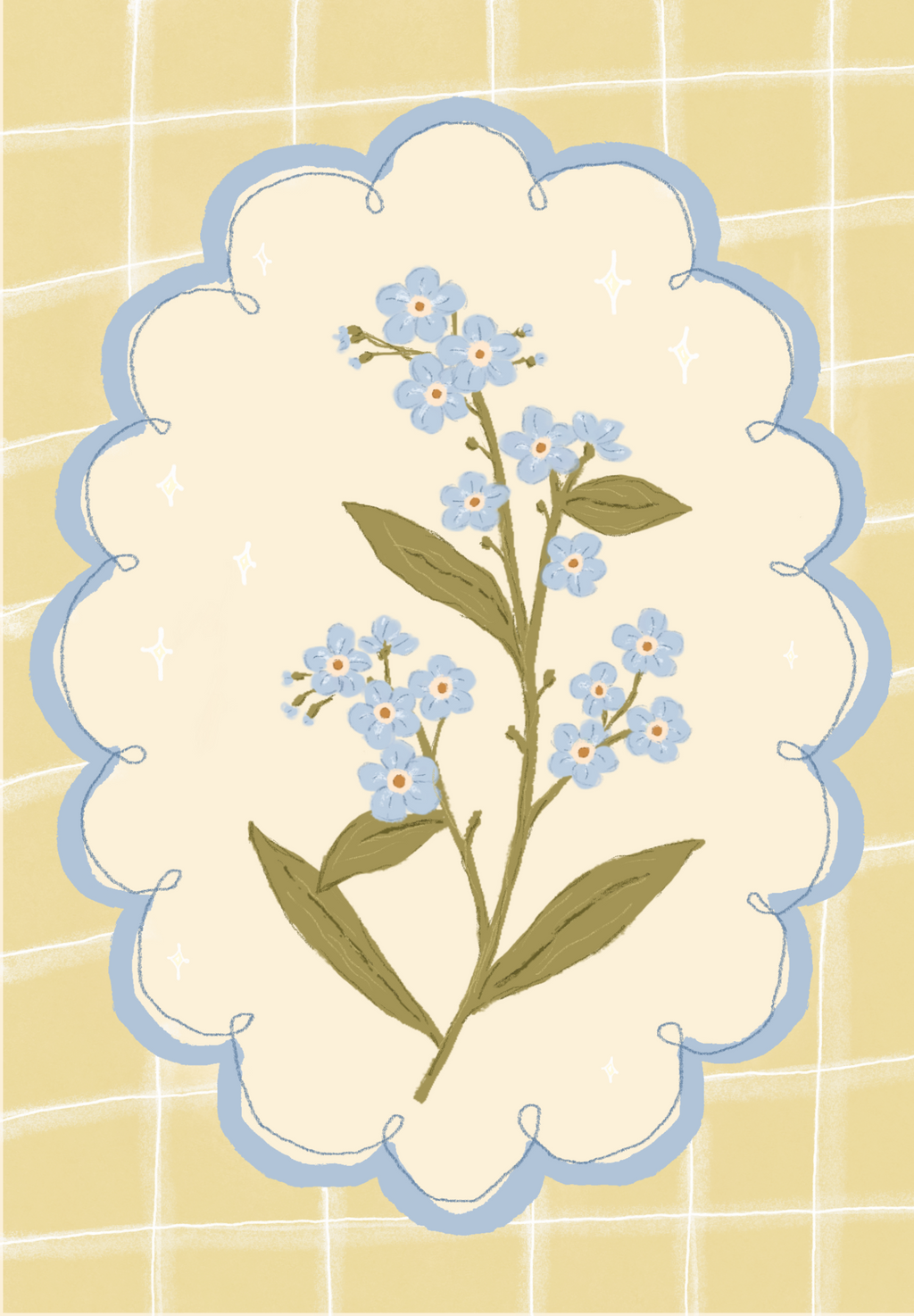 Forget me not Postikortti